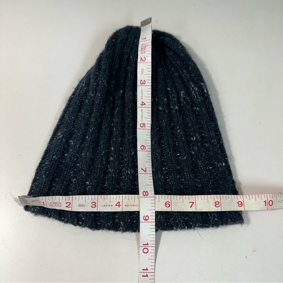 The North Face Blue Lined Cable Knit Beanie Unisex One-Size Outdoors Cozy - Picture 7 of 8